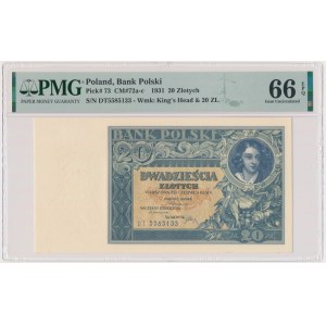20 złotych 1931 - DT - PMG 66 EPQ