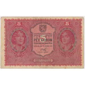 Czechoslovakia, 5 Korun 1919
