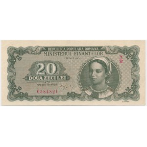 Romania, 20 Lei 1950