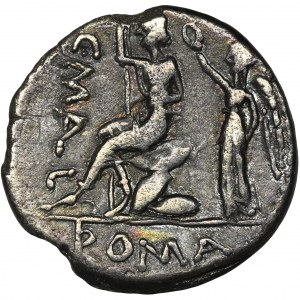 Roman Republic, C. Malleolus, A. Albinus Sp.f. and L. Caecilius Metellus, Denarius