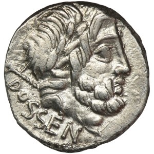 Roman Republic, L. Rubrius Dossenus, Denarius