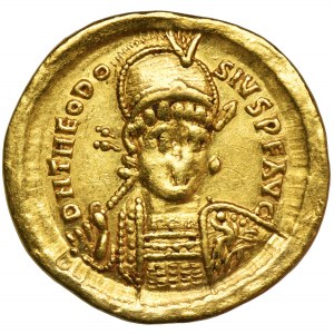 Cesarstwo Rzymskie, Teodozjusz II, Solidus - RZADKI