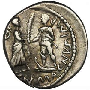 Roman Republic, Pompeius Magnus, Denarius - RARE