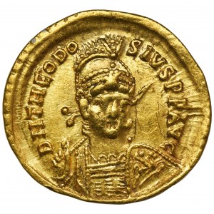 Cesarstwo Rzymskie, Teodozjusz II, Solidus - BARDZO RZADKI