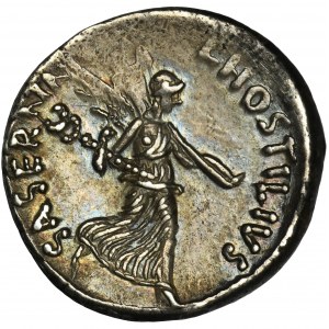 Roman Republic, L. Hostilius Saserna, Denarius