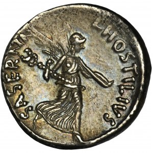 Republika Rzymska, L. Hostilius Saserna, Denar
