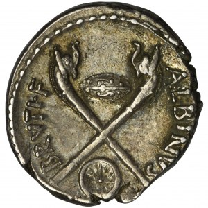 Roman Republic, Decimus Iunius Brutus Albinus, Denarius