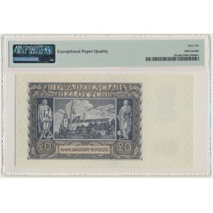 20 złotych 1940 - N - PMG 66 EPQ - London Counterfeit