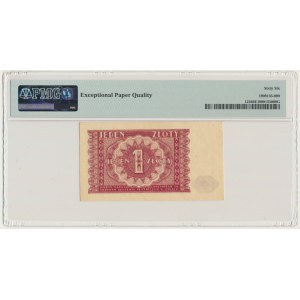 1 złoty 1946 - PMG 66 EPQ - papier kremowy