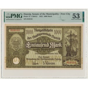 Danzig, 1.000 Mark 1922 - PMG 53