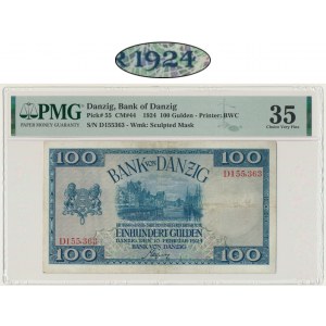 Danzig, 100 Gulden 1924 - PMG 35 - RARE