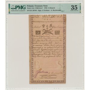 5 złotych 1794 - N.D 1 - PMG 35