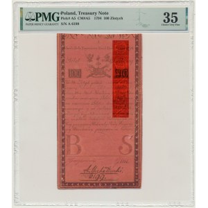 100 złotych 1794 - A - PMG 35 - znw. ZOONEN