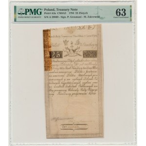 25 złotych 1794 - A - PMG 63 - D&C Blauw - imponująca nota gradingowa