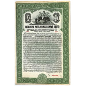 Gdańsk, The Danzig Port and Waterways Board, 500 dolarów 1927 WZÓR #00000 - RZADKOŚĆ