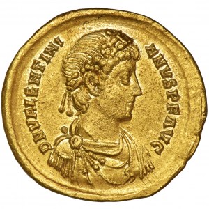 Cesarstwo Rzymskie, Walentynian II, Solidus - BARDZO RZADKI