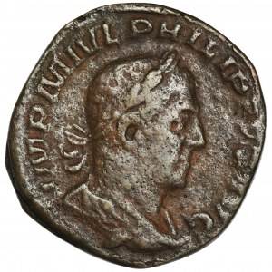 Roman Imperial, Philip I, Sestertius - RARE