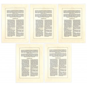 Gdańsk, Landesbank und Girozentrale, 4% list zastawny 1941, III emisja, 100, 200, 500, 1.000 i 5.000 marek