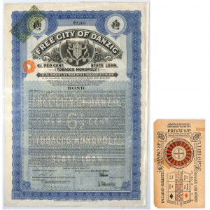 Gdańsk, Tobacco Monopoly, 50 funtów 1927