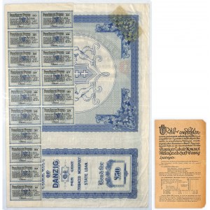 Gdańsk, Tobacco Monopoly, 50 funtów 1927