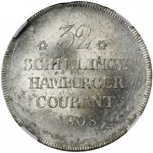 Germany, City of Hamburg, 32 Schillinge Hamburg 1808 HSK - NGC MS63