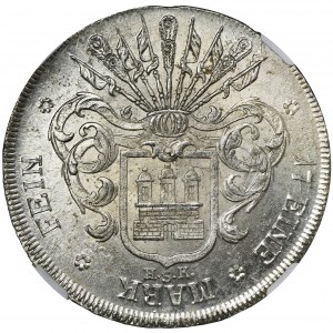 Germany, City of Hamburg, 32 Schillinge Hamburg 1808 HSK - NGC MS63