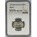 1 złoty 1971 - NGC MS66