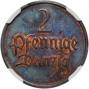 Free City of Danzig, 2 pfennige 1937 - NGC MS65 BN