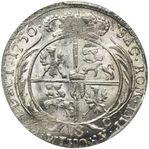 Augustus III of Poland, 1/4 Thaler Leipzig 1756 EC - PCGS MS64