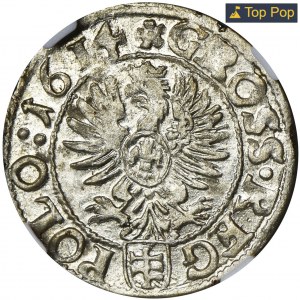 Sigismund III Vasa, Groschen Krakau 1614 - NGC MS64