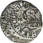 Sigismund III Vasa, Schilling Vilnius 1617 - NGC MS64