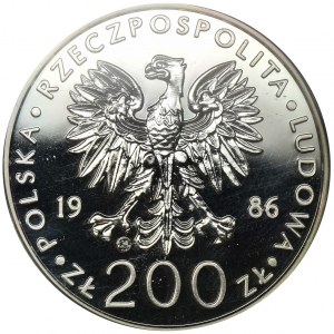 200 złotych 1986 Jan Paweł II - PCGS MS69
