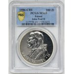 200 złotych 1986 Jan Paweł II - PCGS MS69