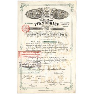 Gdańskie Towarzystwo Hipoteczne, 4% list zastawny na 1.000 marek 1901