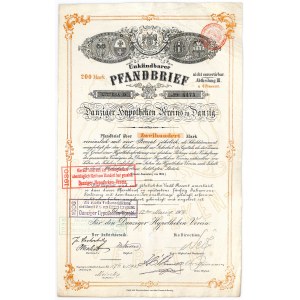 Gdańskie Towarzystwo Hipoteczne, 4% list zastawny na 200 marek 1904
