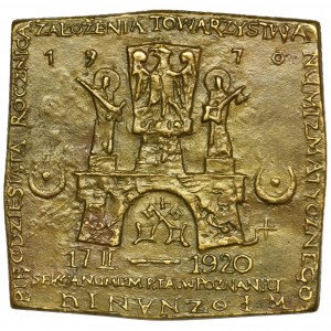 Medal 50-ta rocznica Towarzystwa Numizmatycznego w Poznaniu 1970 - RZADKI