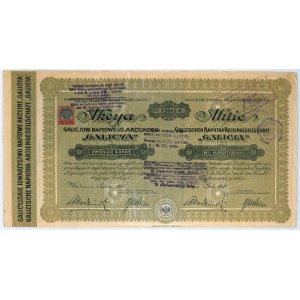 Galicyjskie Towarzystwo Naftowe „Galicja” S.A. - 200 koron, 1910 rok