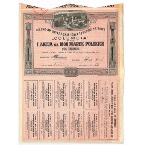 Polsko - Amerykańskie Towarzystwo Naftowe „Columbia” S.A., 1000 mkp
