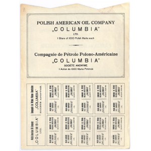 Polsko - Amerykańskie Towarzystwo Naftowe „Columbia” S.A., 1000 mkp