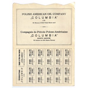Polsko - Amerykańskie Towarzystwo Naftowe „Columbia” S.A. - 50000 mkp