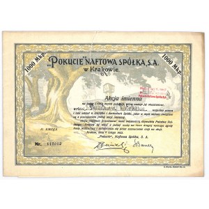 „Pokucie” Spółka Naftowa S.A., 1000 mkp, II emisja, imienna