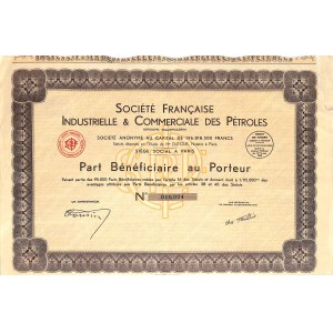 Societe Francaise Industrielle & Commerciale des Petroles - udział