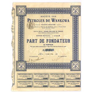 Societe des Petroles de Wankowa - udział założycielski