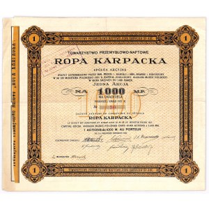 Towarzystwo Przemysłowo - Naftowe „Ropa Karpacka” S.A., 1000 mkp
