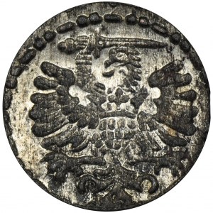 Sigismund III Vasa, Denarius Danzig 1596 - big numbers