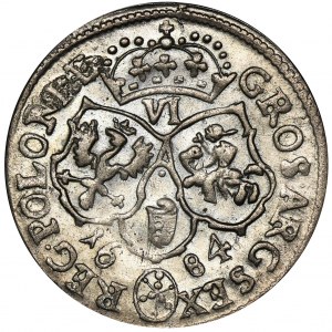 Jan III Sobieski, Szóstak Bydgoszcz 1684 TLB - herb Jelita