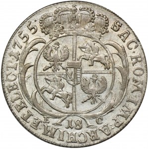 Augustus III of Poland, 1/4 Thaler Leipzig 1755 EC - UNLISTED