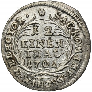 Augustus II the Strong, 1/12 Thaler Leipzig 1702 EPH