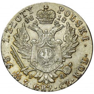 Polish Kingdom, 1 zloty Warsaw 1818 IB