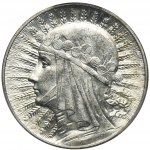 Głowa Kobiety, 5 złotych Warszawa 1932 - PCGS MS62 - RZADKA I PIĘKNA